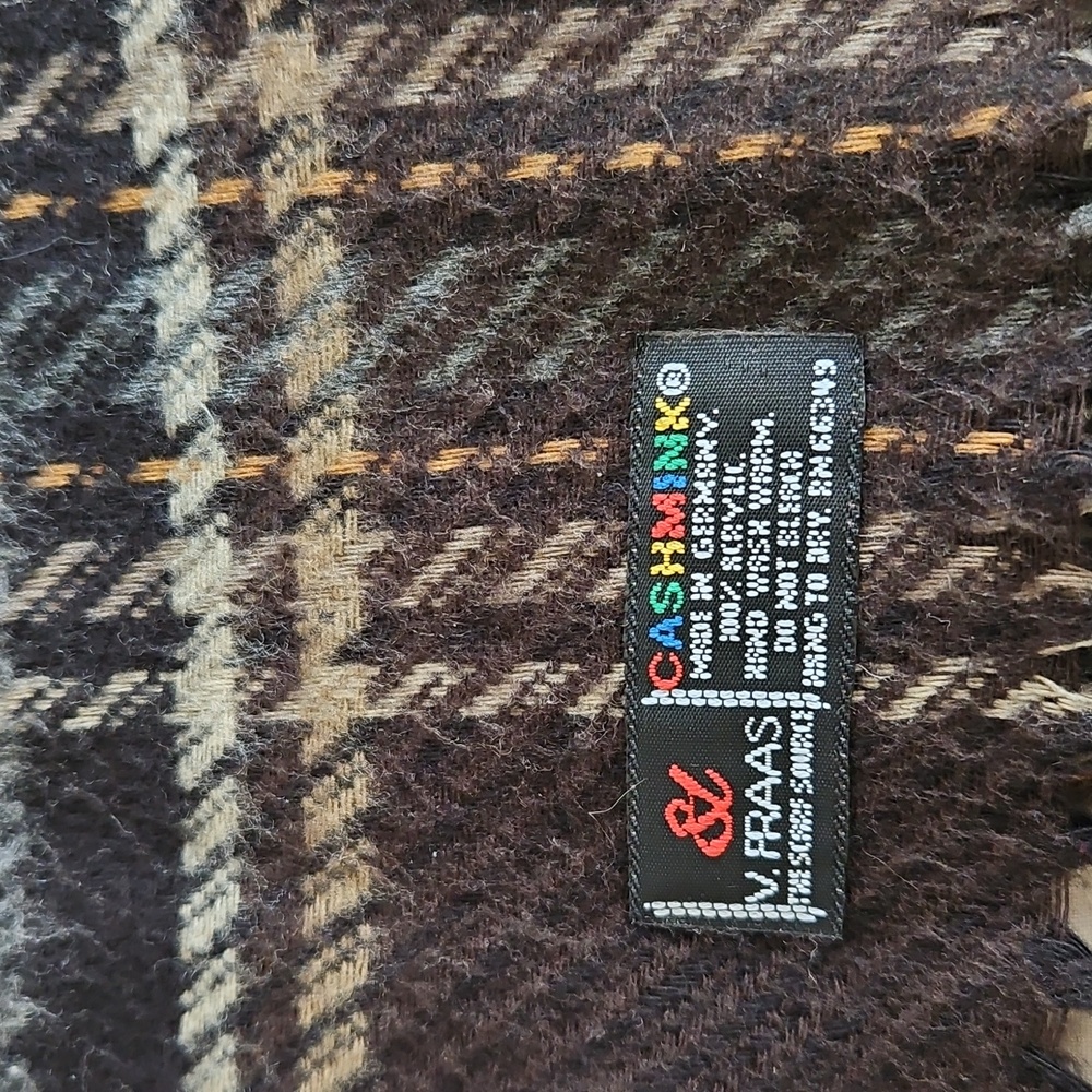 🧣HP🧣V.FRAAS Men's CASHMINK Scarf - Picture 2 of 8